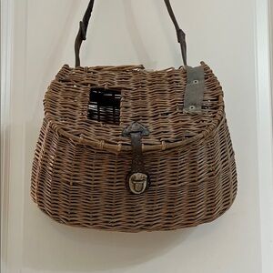 Antique fishing basket